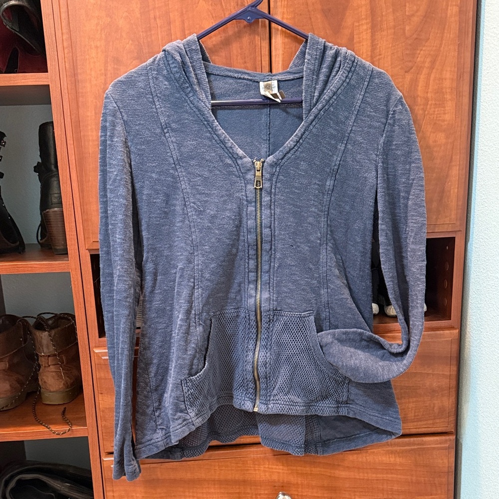 Blue Zip-Up Hoodie
